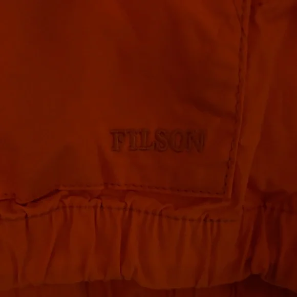 Filson Women’s Ranger Hooded Popover Bright Orange Hooded Jacket - Picture 6 of 10